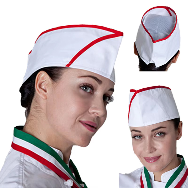 Women Kitchen Accessories - Catering Chef Boater Hoed Restaurant Keuken