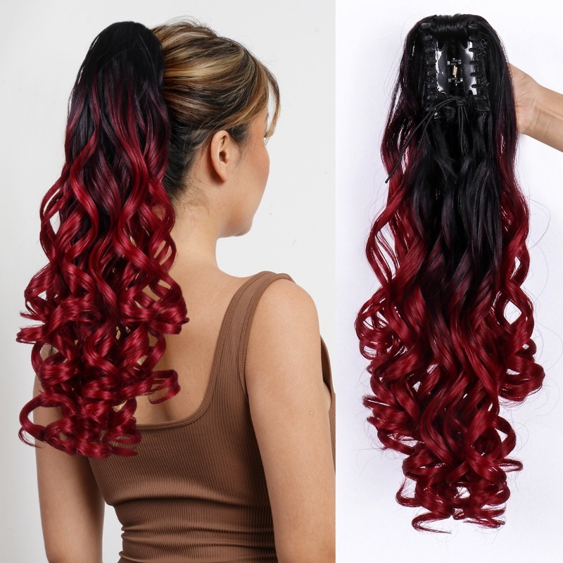 Women'S Accessories Clothing - Muziekfestival Dame Haarklauw Clip Lang krullend