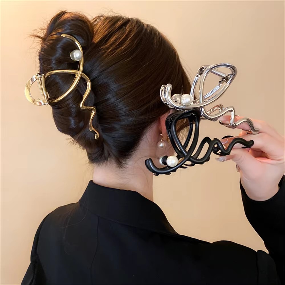 Women Accessories Sale - Grote Golf Parel Haarspeld Metalen Klauwclip