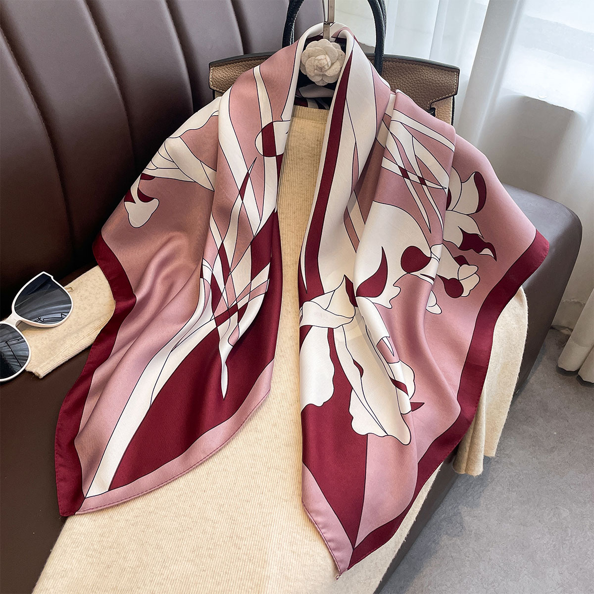 Luxe 90*90Cm Vierkante Sjaal T - Silk Scarf Square recensie en prijs