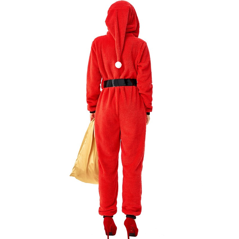 Rode kerstoverall met capuchon - Women'S Red Accessories recensie en prijs