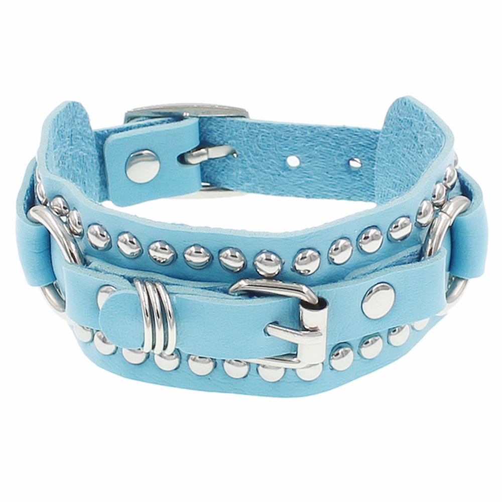 Goth Zwart Lederen Polsbandje  - Women'S Emo Accessories recensie en prijs