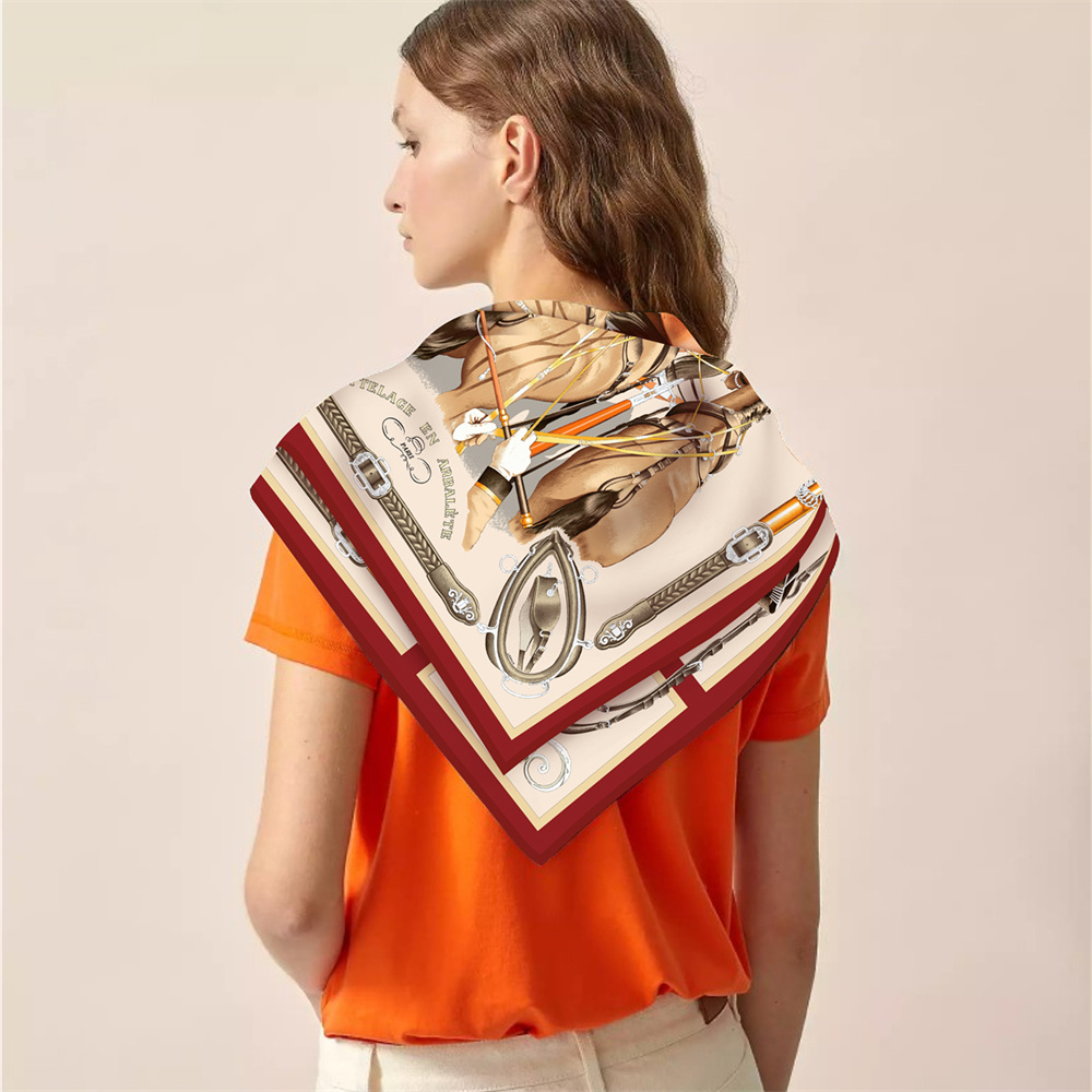Zijden Sjaal Vrouwen Paard Ged - Silk Scarf Square recensie en prijs
